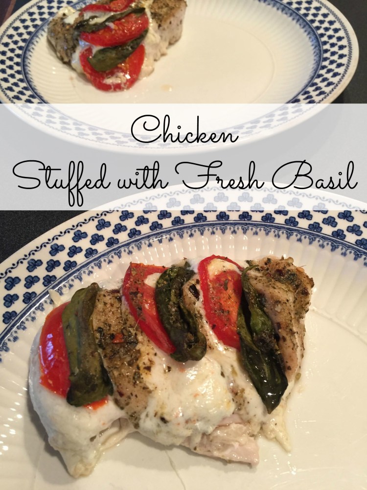 chicken stuffed with fresh basil