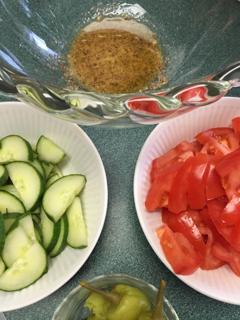 Chicken with Arugula Salad