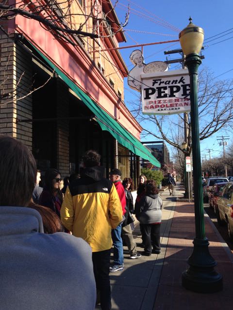 Pepe's Pizza, worth the wait!