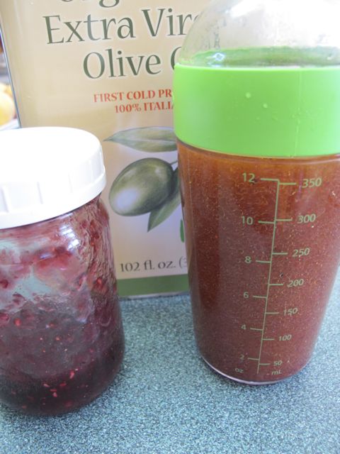 Ingredients for Raspberry Jam Vinaigrette