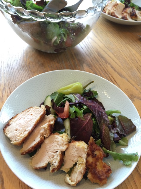 Chicken with Arugula Salad