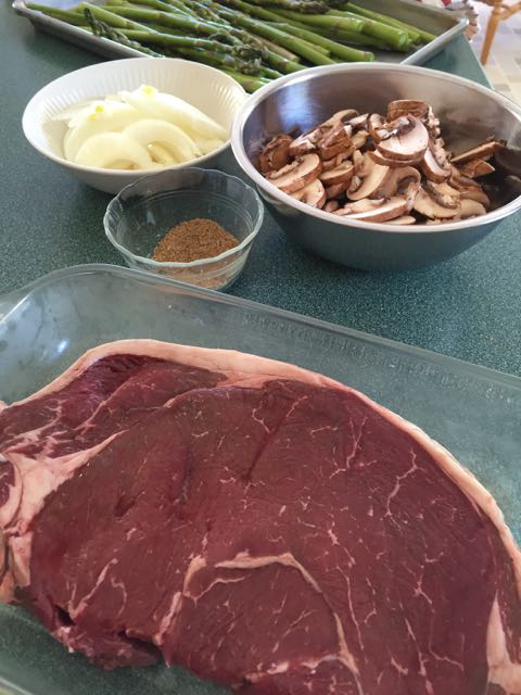 Spice-Crusted Steak with Mushrooms