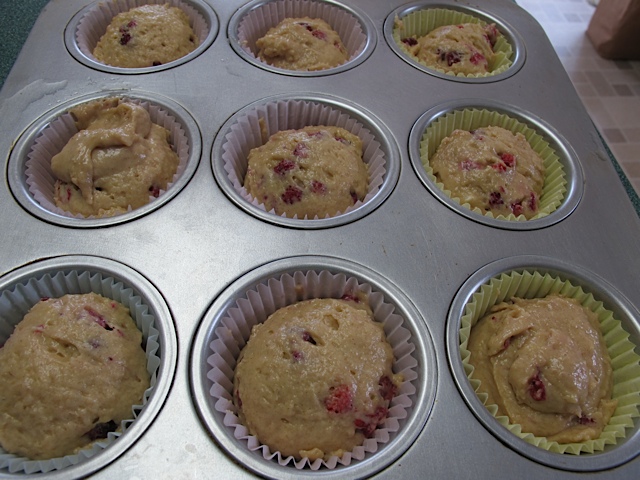 batter, muffins