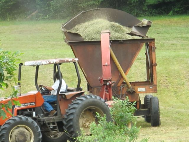 Perfect weather to hay the field.