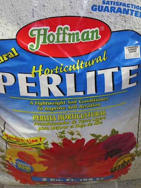 Perlite, soil mixture, gardening