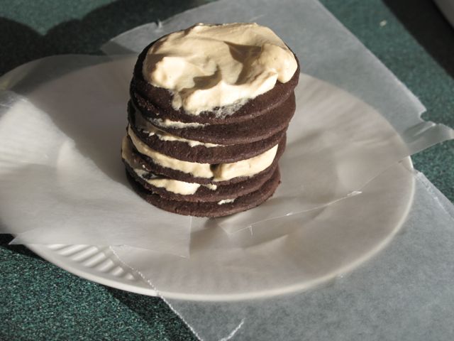 Using wax paper to keep the plate clean.