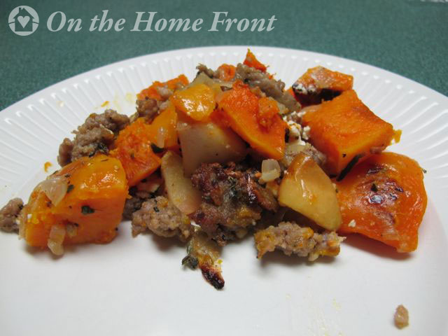 Squash and Sausage Ready To Enjoy!