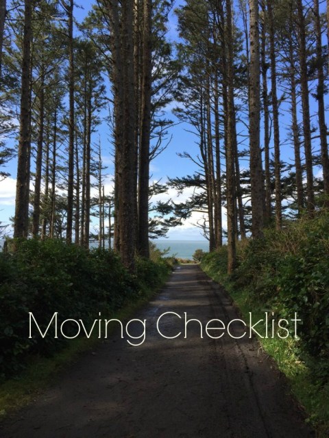 moving checklist