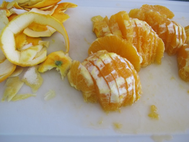 Orange and lemon slices.
