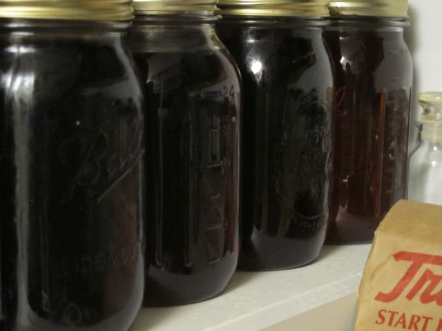 Maple Syrup in our pantry.