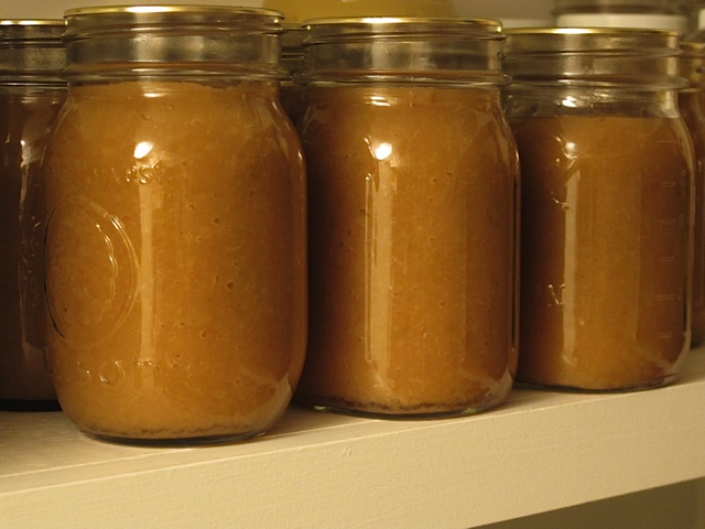 home canning, prudent living, applesauce