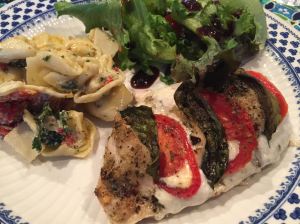 chicken stuffed with fresh basil