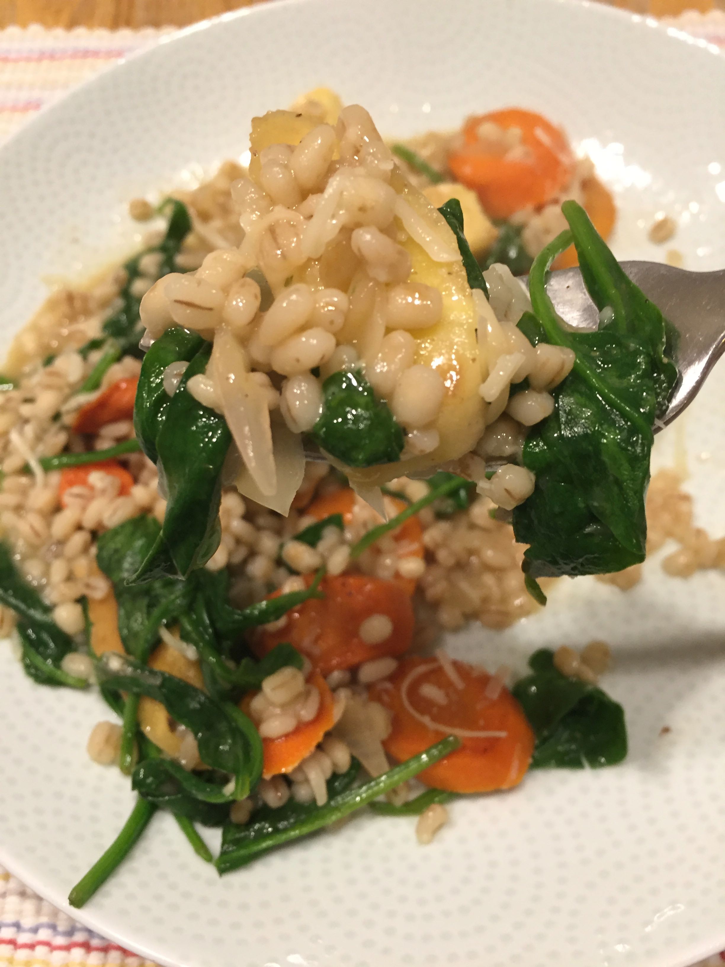 Barley with Roasted Parsnips and Carrots
