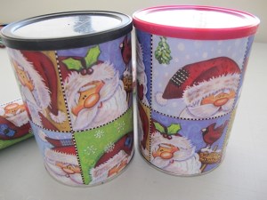 coffee cans, inexpensive gift container