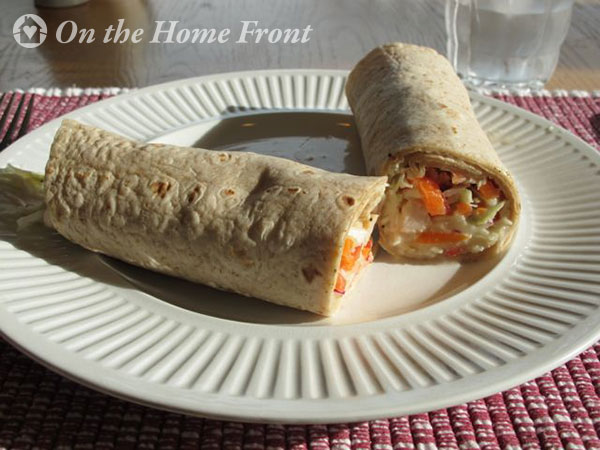 Chicken Coleslaw Wraps