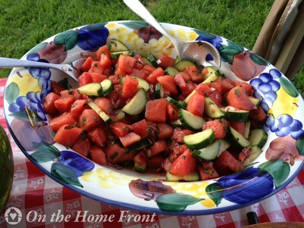 Minty Watermelon Salad, summer recipes