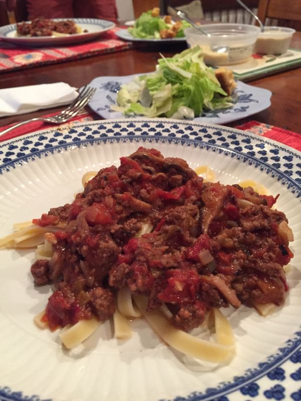 Fire-Roasted Bolognese Sauce