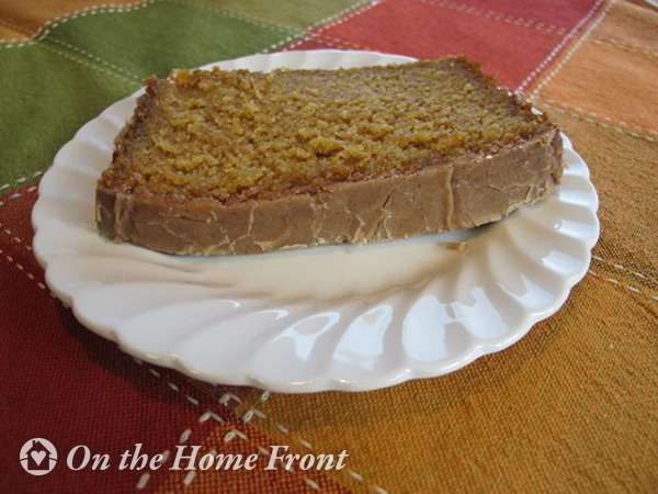 Spiced Pumpkin Loaf with Cinnamon Brown Sugar Glaze