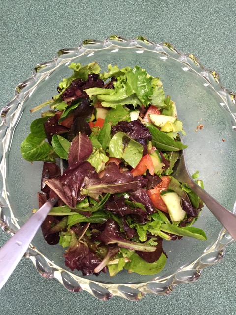 Chicken with Arugula Salad