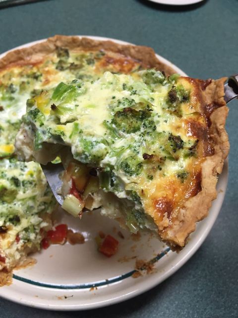Broccoli Leek Quiche
