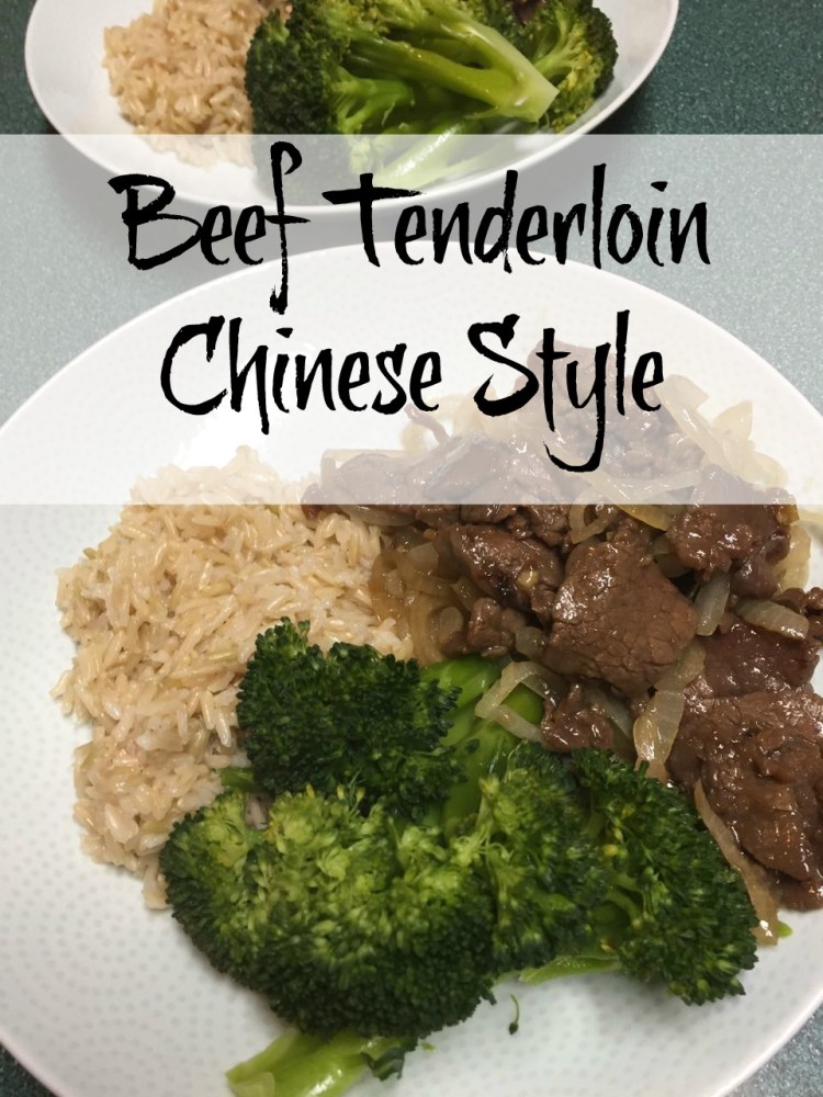 Beef Tenderloin Chinese Style