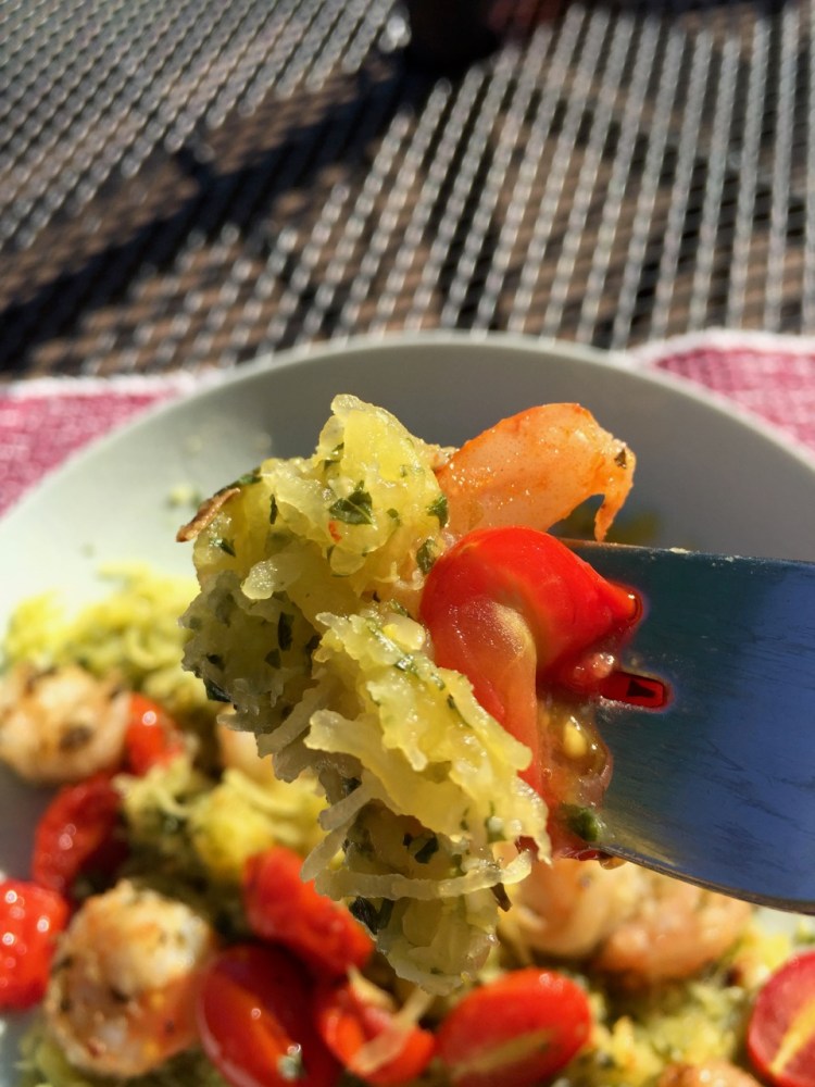 pesto spaghetti squash