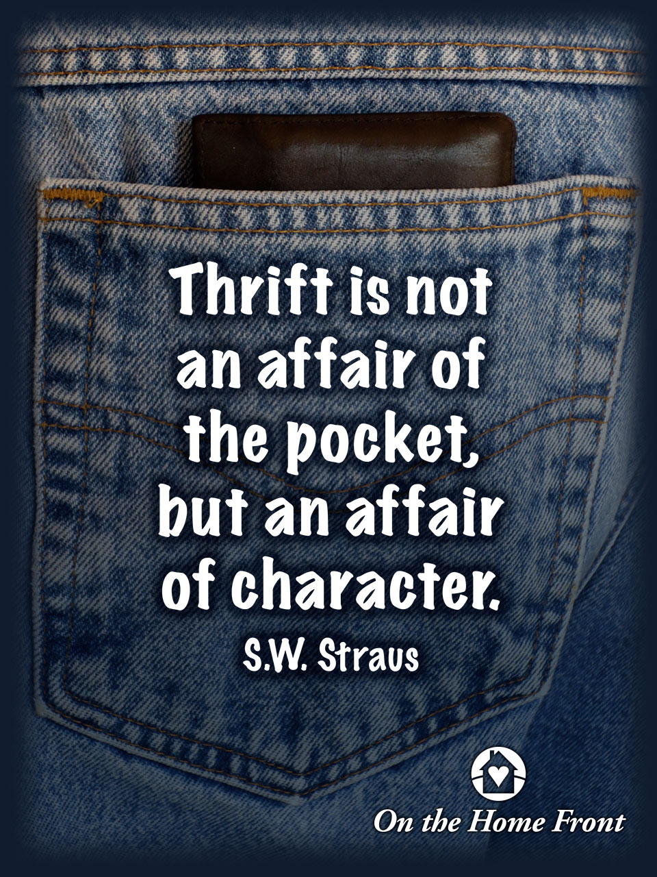 Being Thrifty