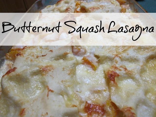 butternut squash lasagna