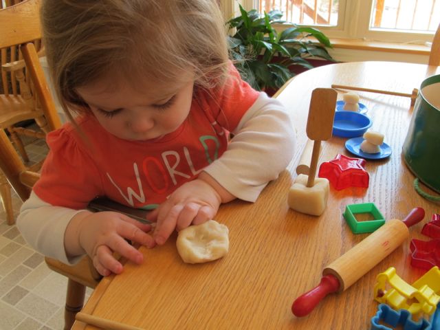 Make play clay with baking soda.