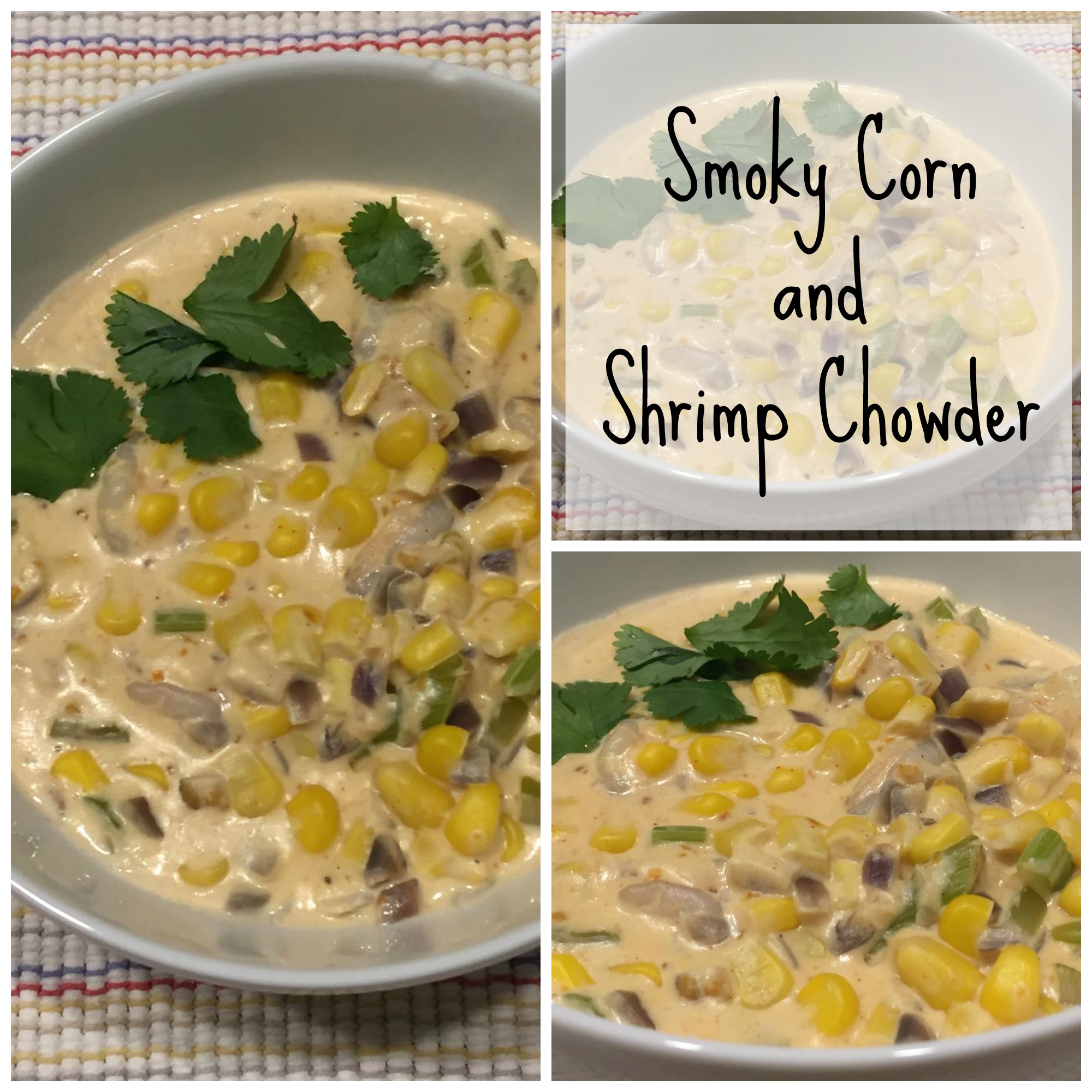 Smoky corn & Shrimp Chowder