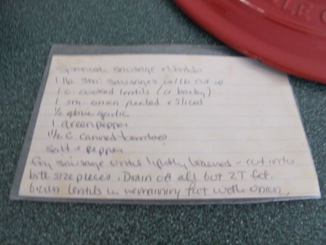 I love family recipes.