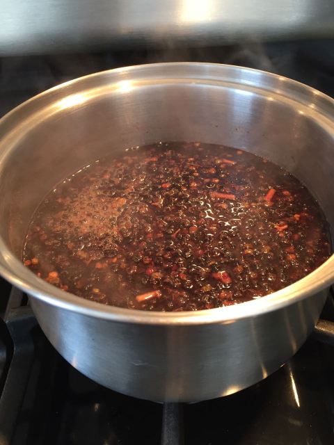 Making elderberry syrup