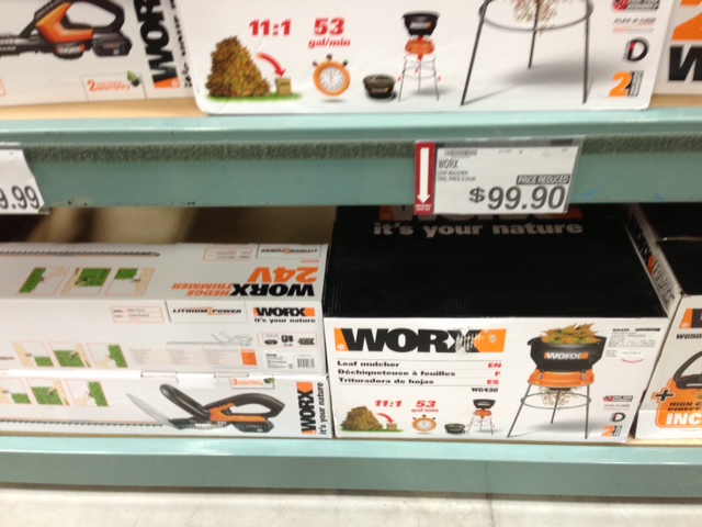 Home tools and hardware may be on sale.