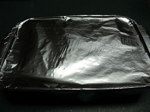 aluminum foil, chicken