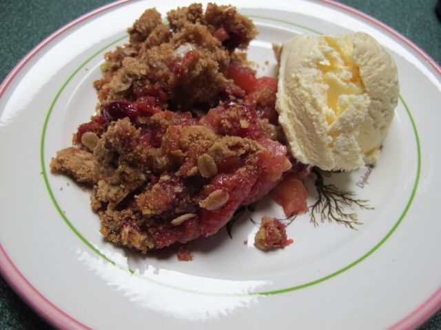 crisp, apples, cranberries