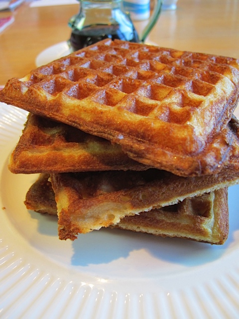 waffles, breakfast, prudent living