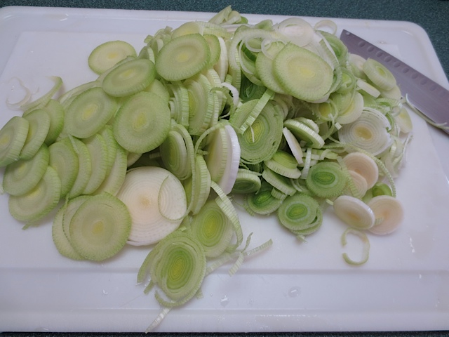 leeks, preserving, prudent living