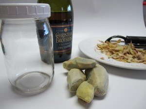 storing ginger, frugal tip