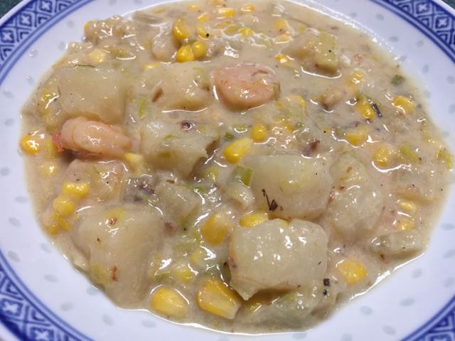 Shrimp and corn chowder