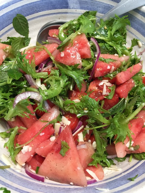 Watermelon-Tomato Salad