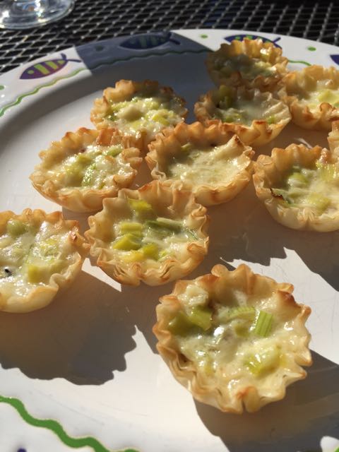 Brie Leek Tartlets