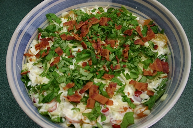 salad, recipe box, prudent living