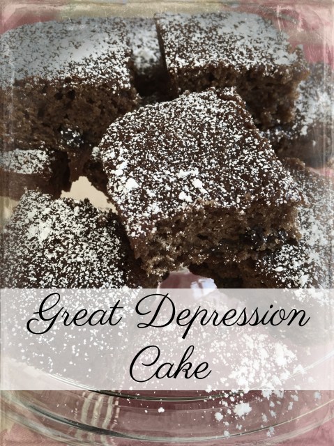 Great Depression Cake