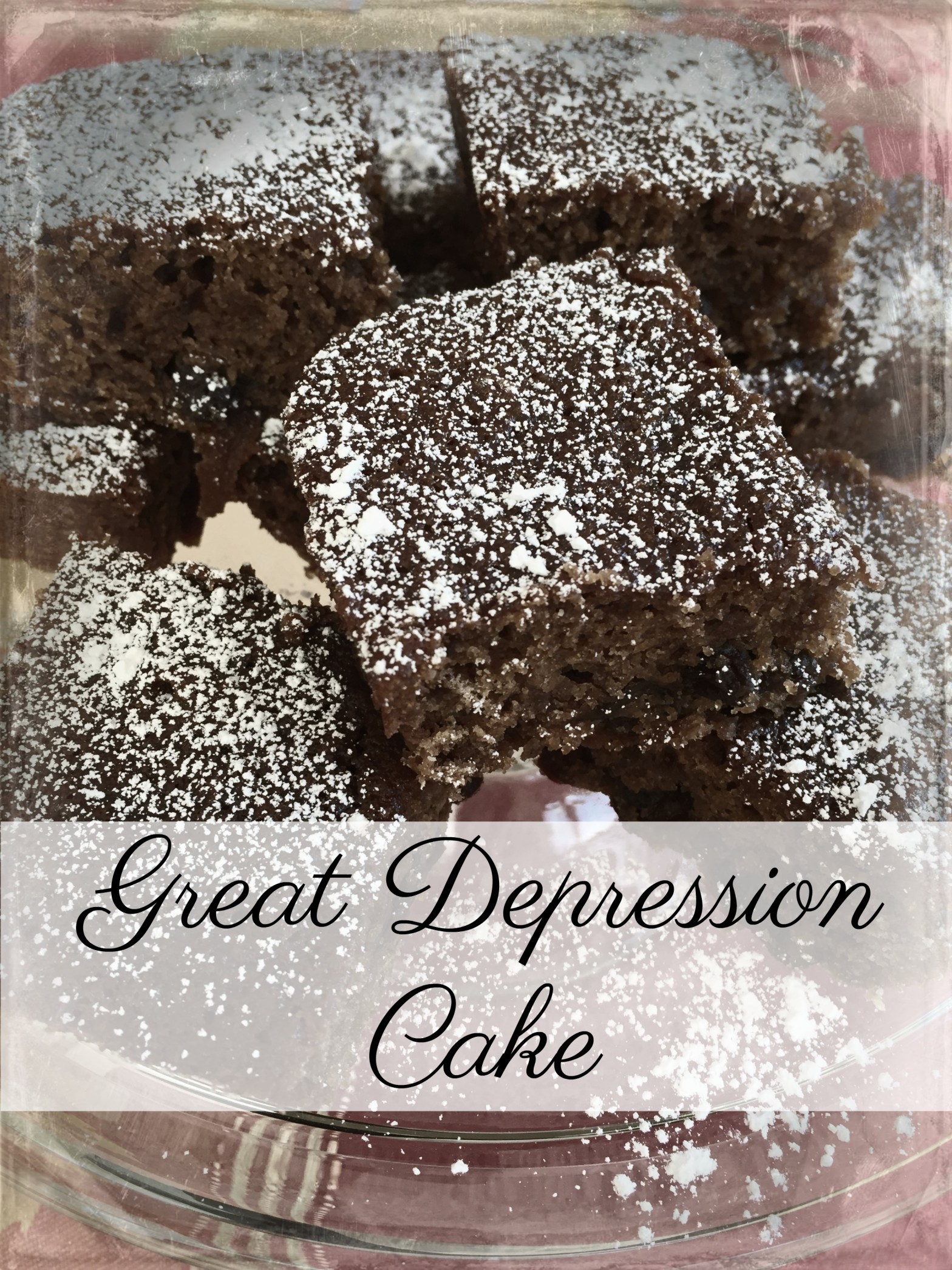 Great Depression Cake