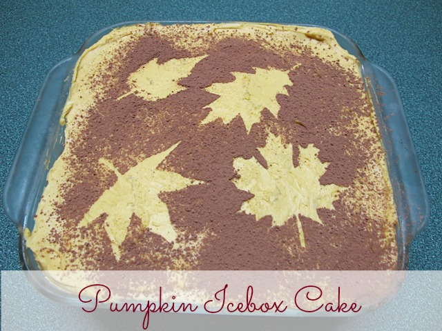 no cook, Pumpkin icebox Cake