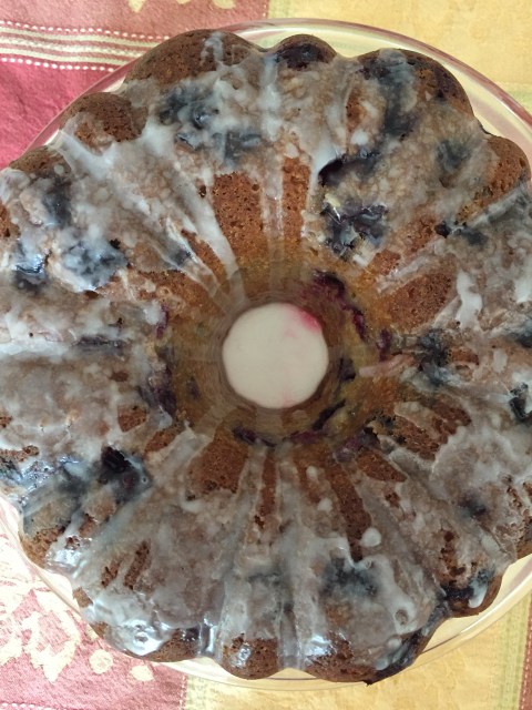 Lemon blueberry Bundt Cake