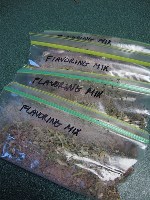 herbs, soup mix, prudent living