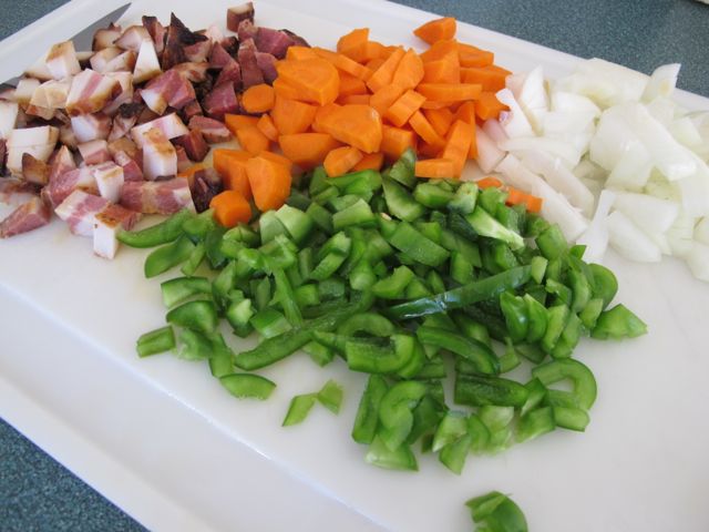 Ingredients for soup.